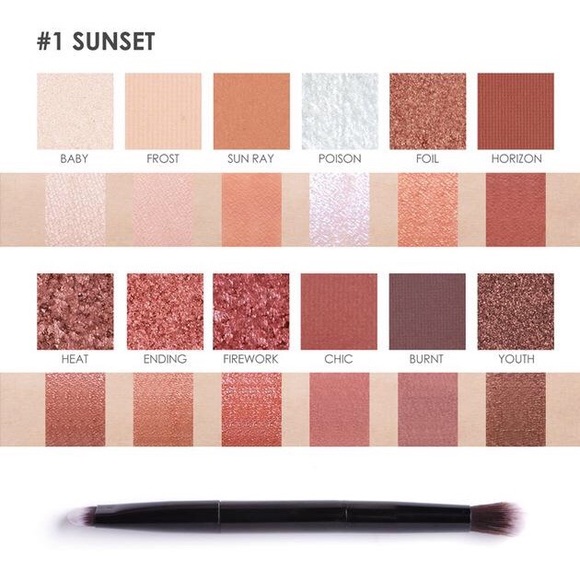 Focallure Sunset Eyeshadow Palette - Picture 2 of 3